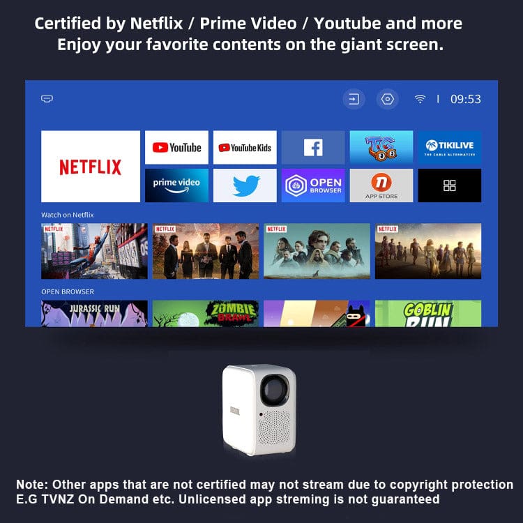 MECOOL kp2 se proyector Global Version 1080P Home Theater Netflix Certified  WiFi 2.4G/5G 1G+4G Linux Projetor vs wanbo T2 FREE