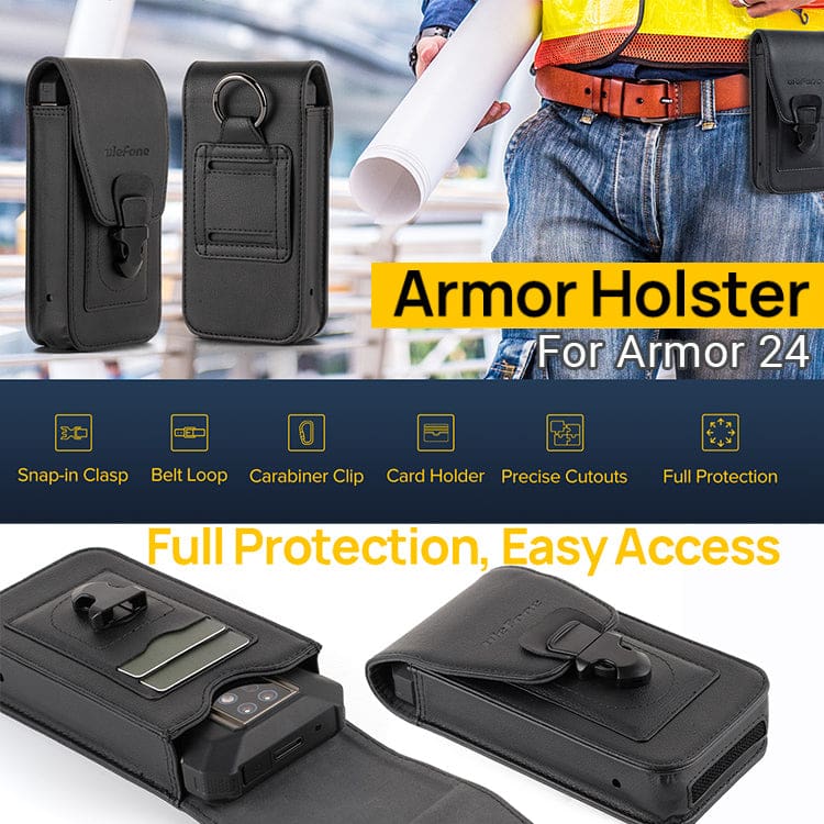 Original Ulefone Phone Case with Belt Clip and Carabiner For Armor 21 Hard  Cover