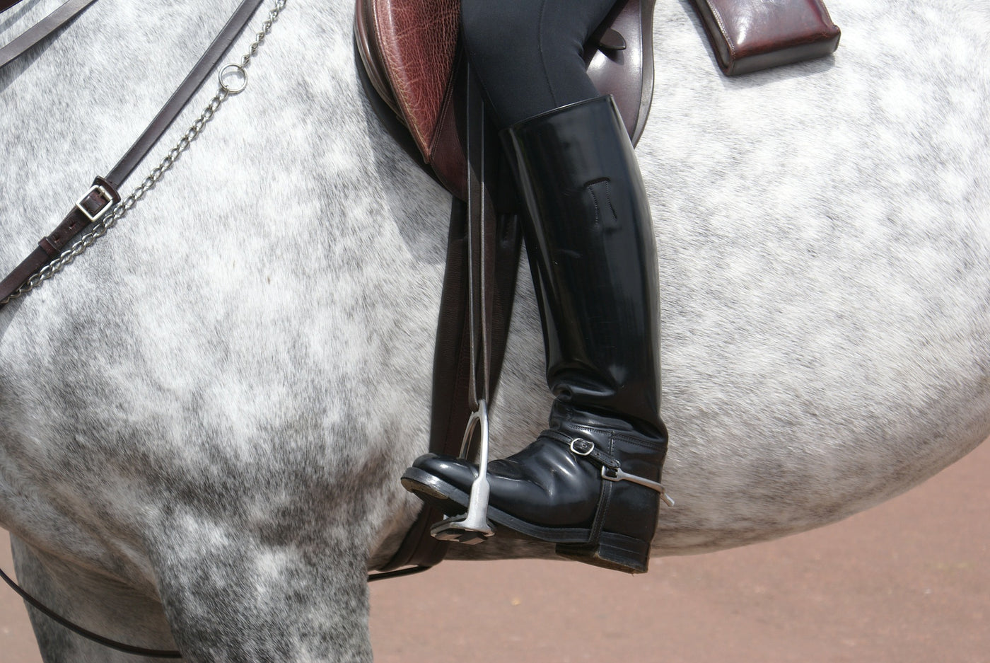 keeping your heels down when riding 