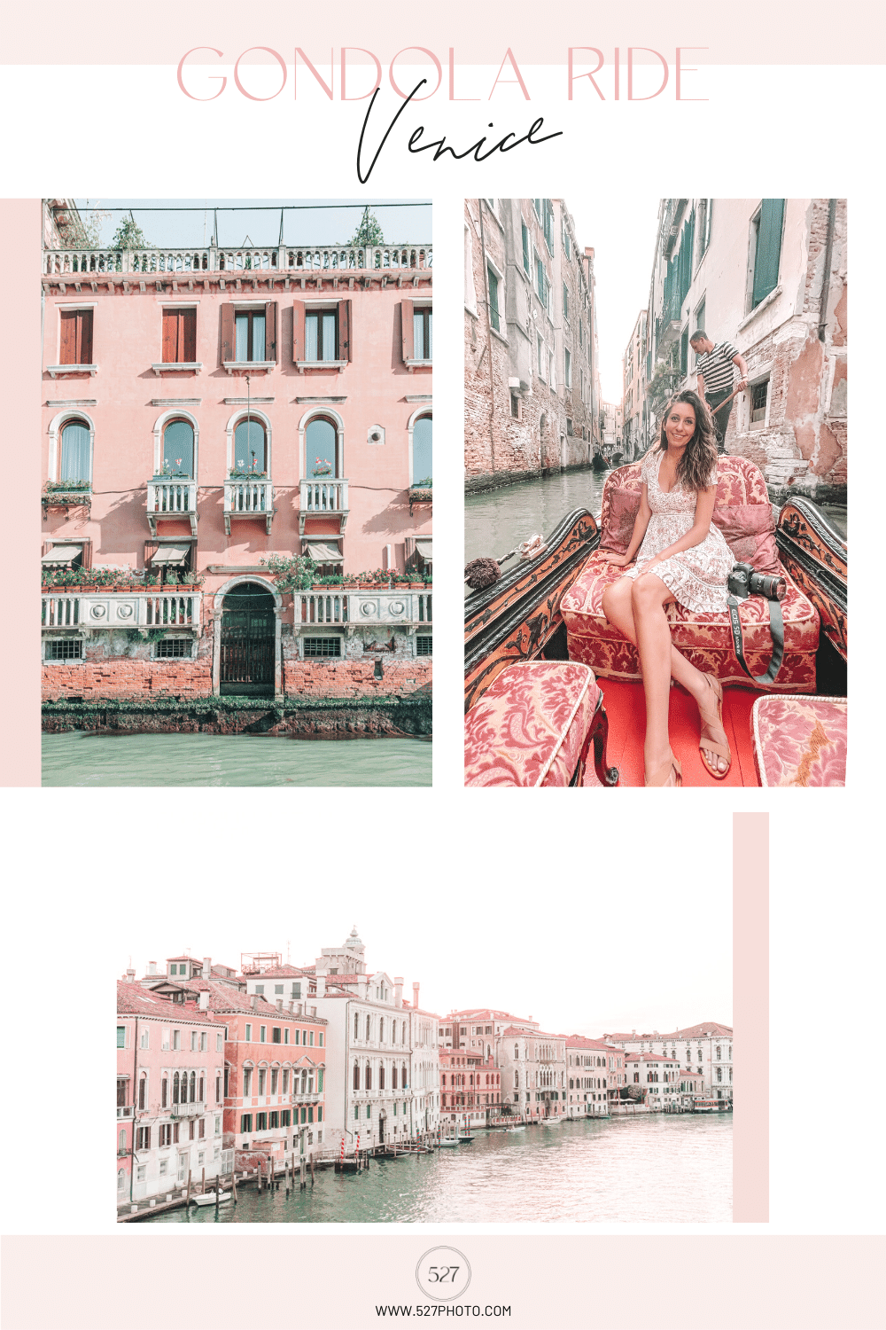 Gondola ride Venice Italy