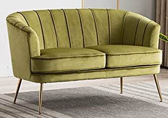 chartreuse green small sofa accent chair