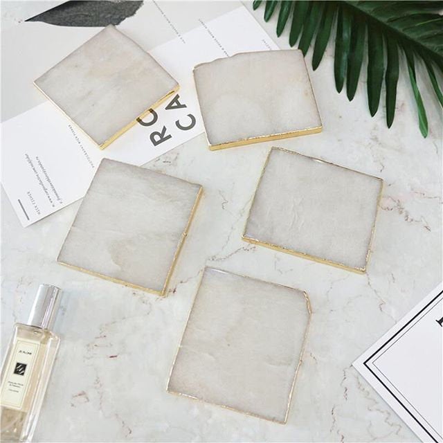 Affordable agate coasters under $50