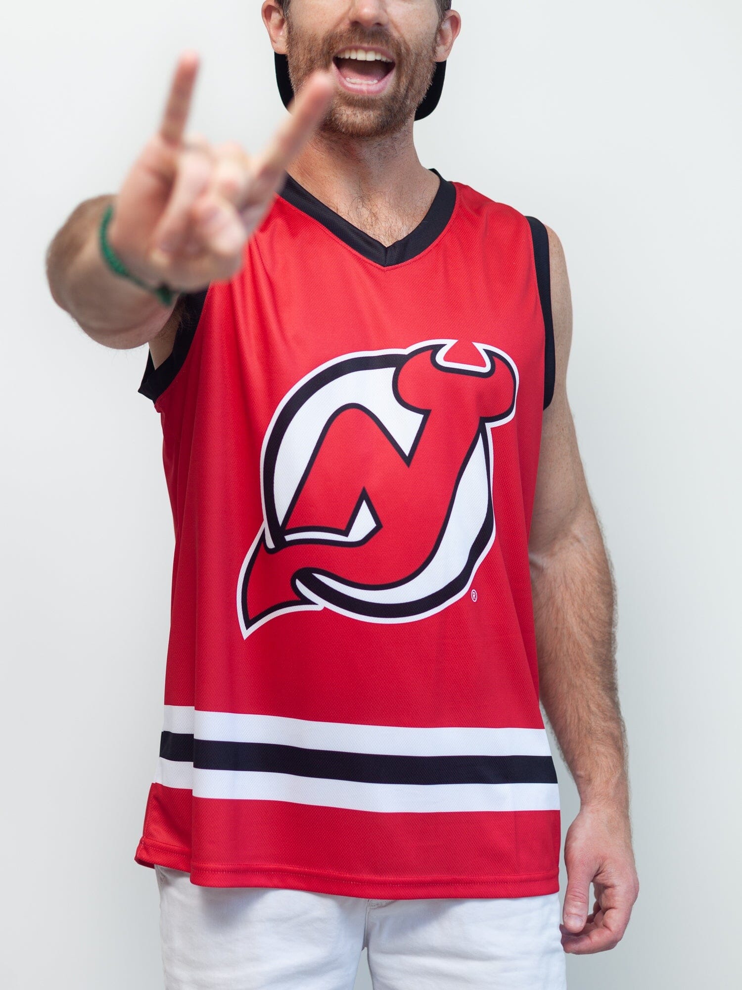 sleeveless hockey jersey