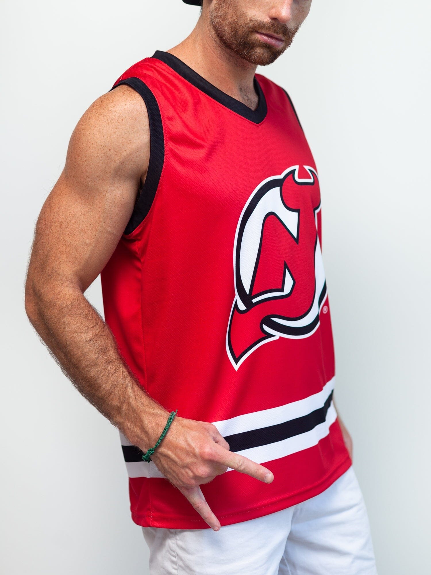 sleeveless hockey jersey