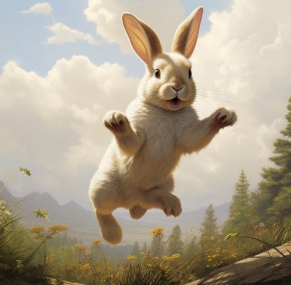 Rabbits hop for survival