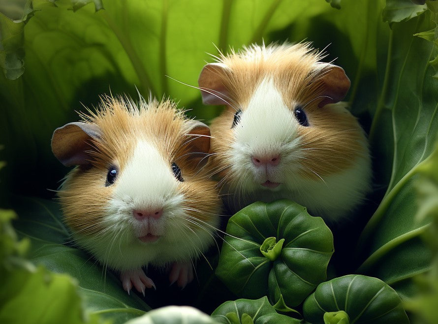 cute pair of guinea pigs