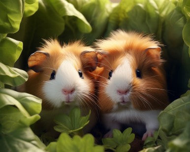 tiny cute guinea pigs