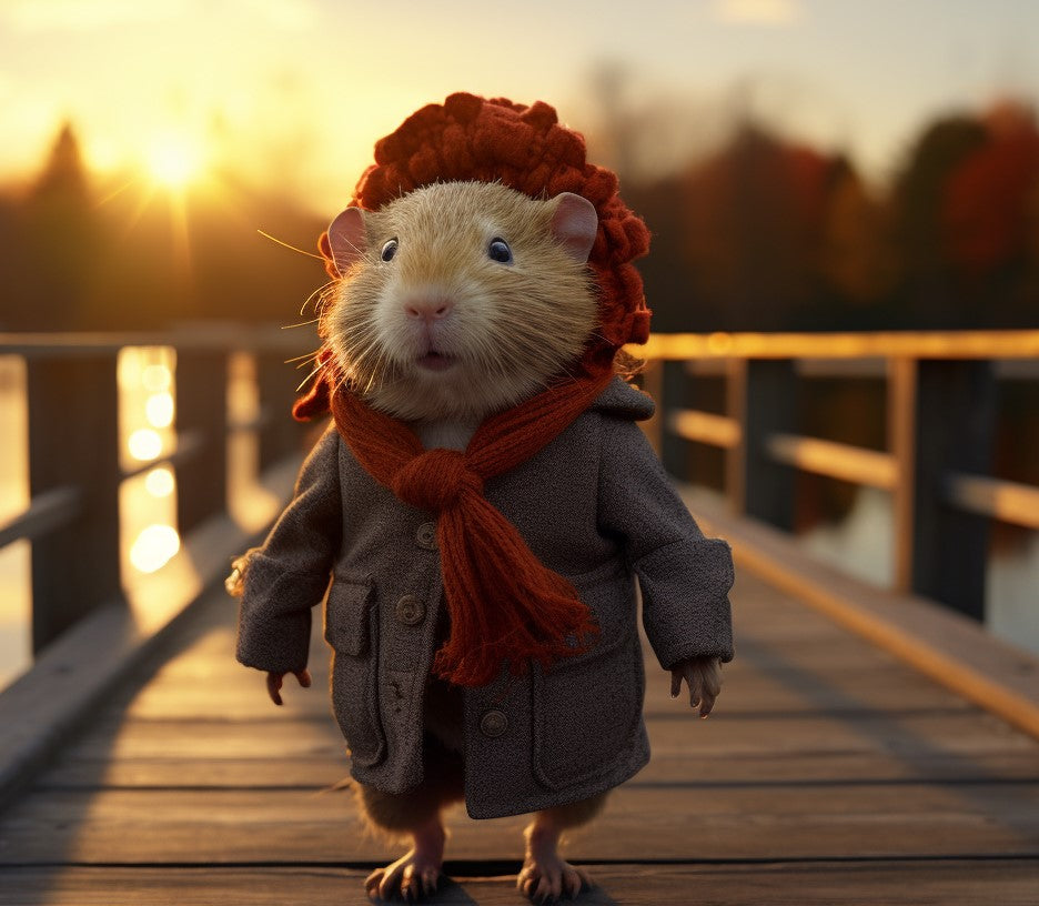 guinea pig in clothes