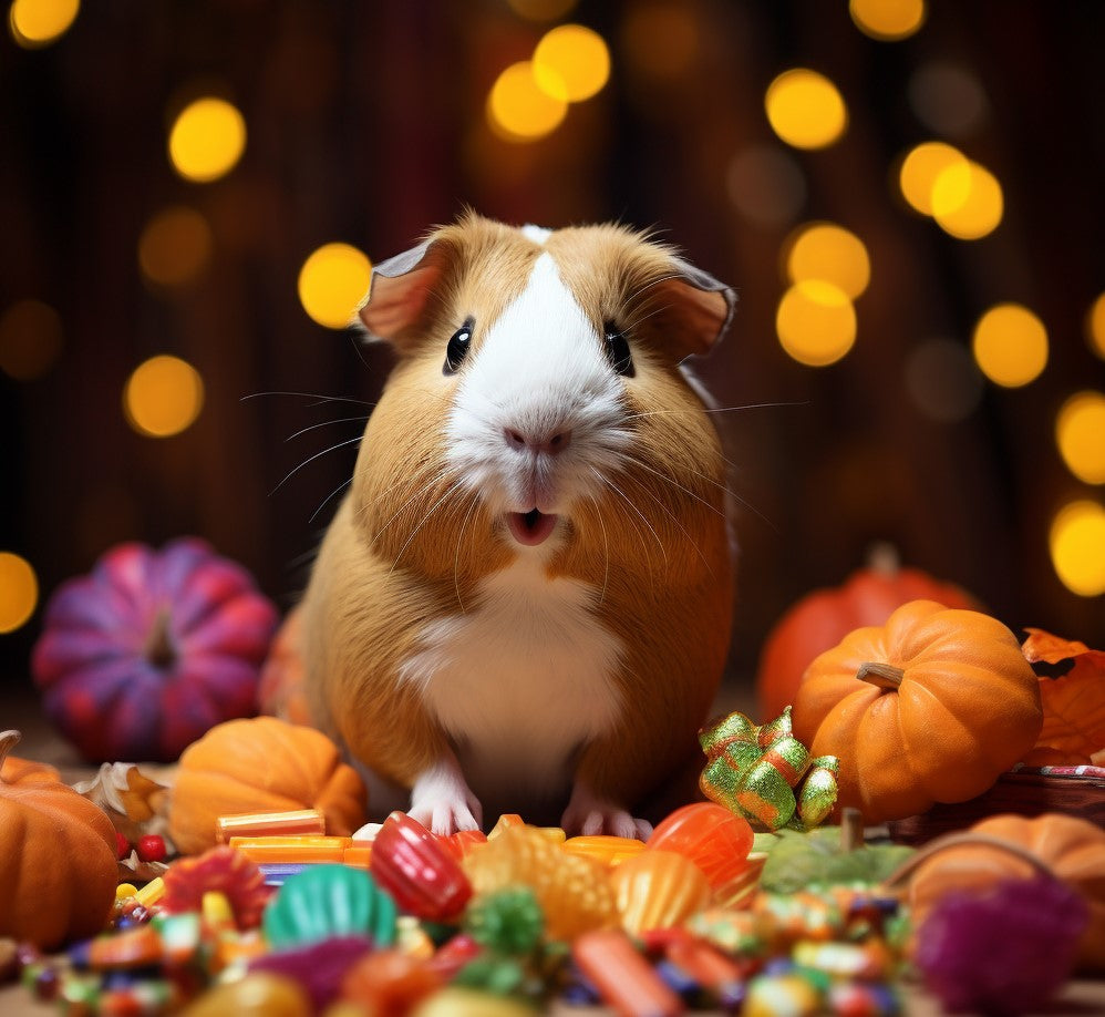 guinea pigs candy halloween