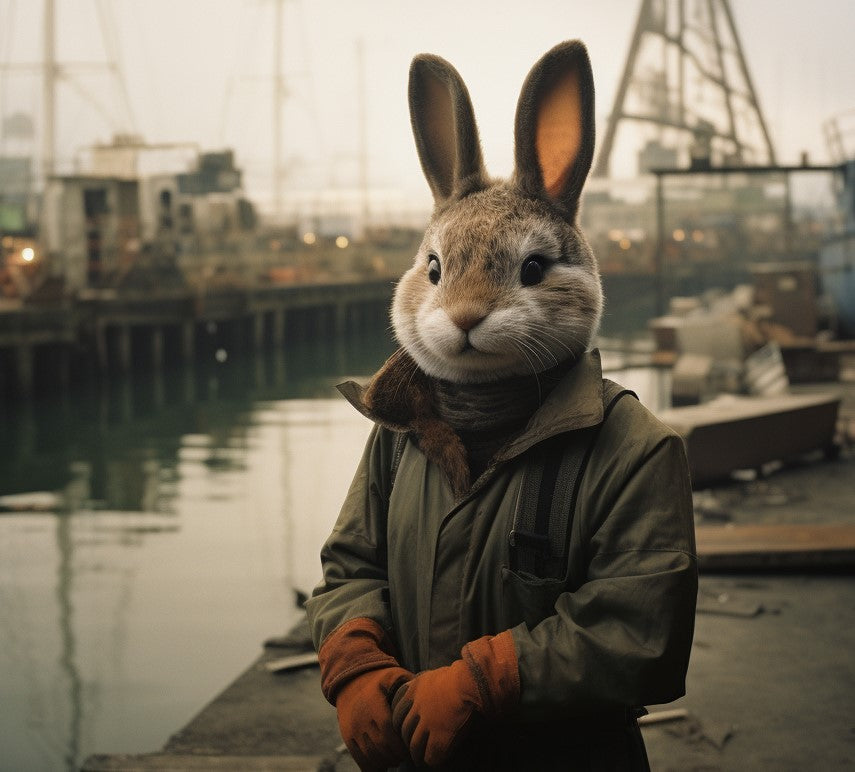 thoughtful bunny - bunnies of the city