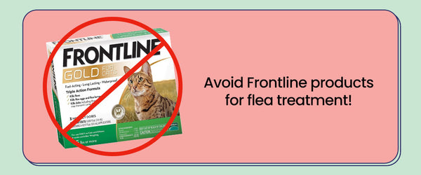 Never use Frontline products on your rabbit