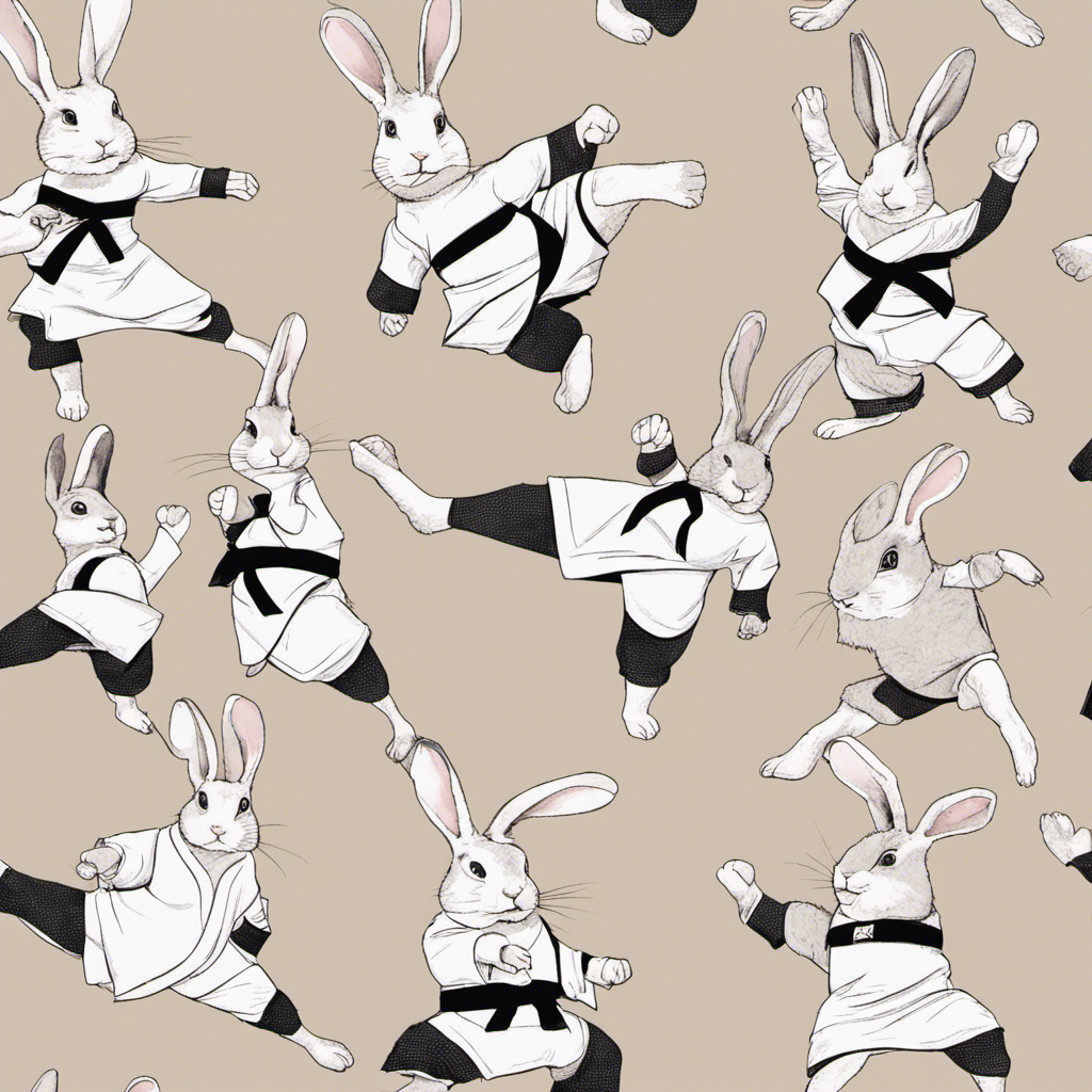 Rabbits tae kwon do, Bunny Taekwondo, Rabbit taikwondo, Bunnys taekwondo, bunnies taekwondo