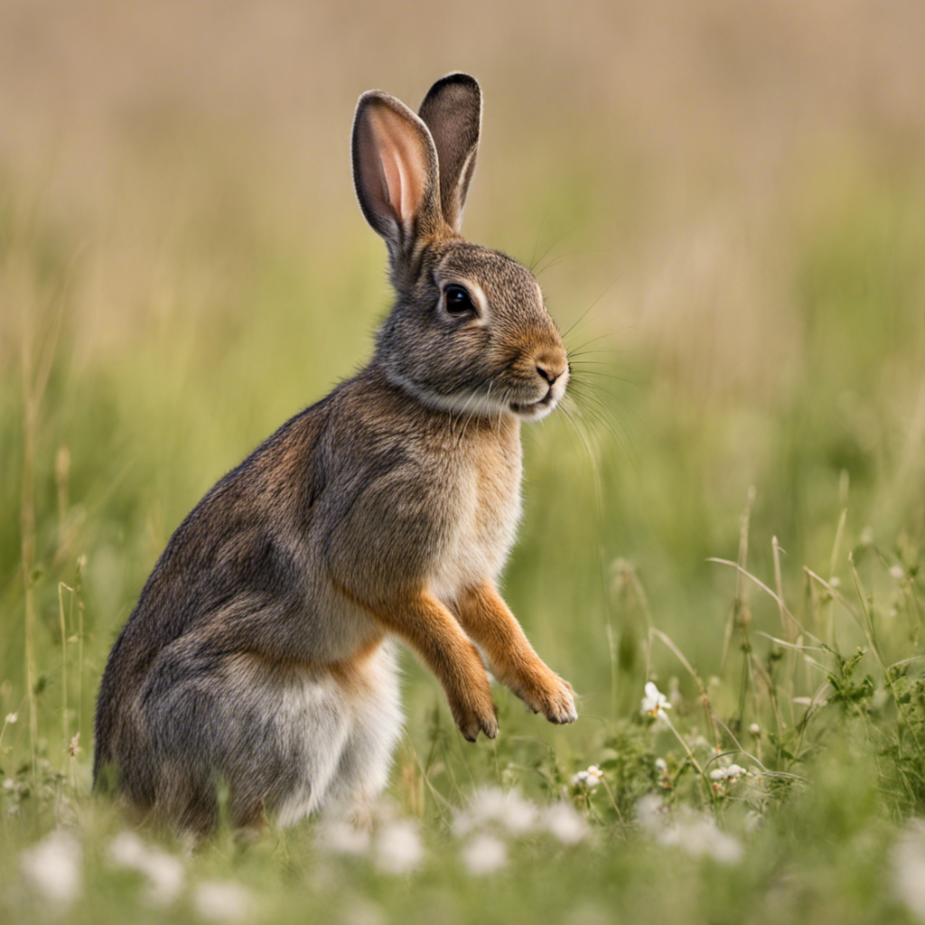 Wild Cottontail rabbit - wild Australian rabbits have a resistance to myxomatosis