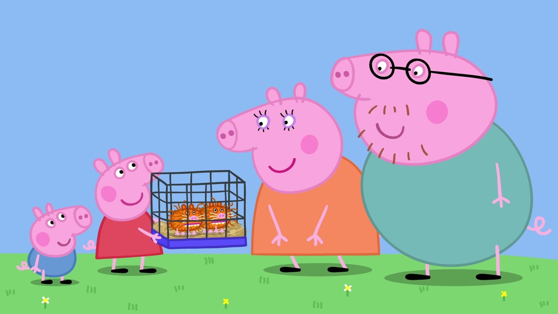 Peppa pig and guinea pigs