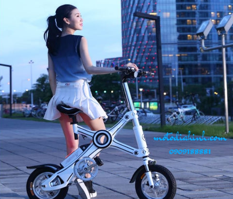 Xe đạp điện mini gấp gọn đồ dùng di chuyển nhanh gọn nhẹ với mức giá hợp  lý