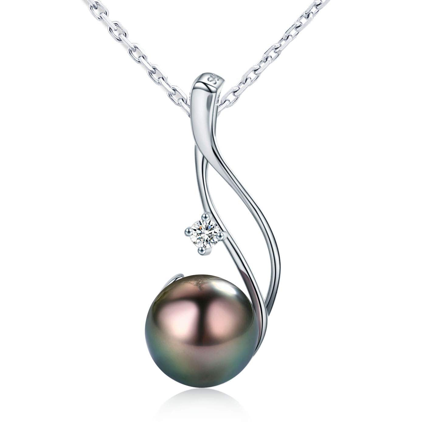 genuine black pearl necklace