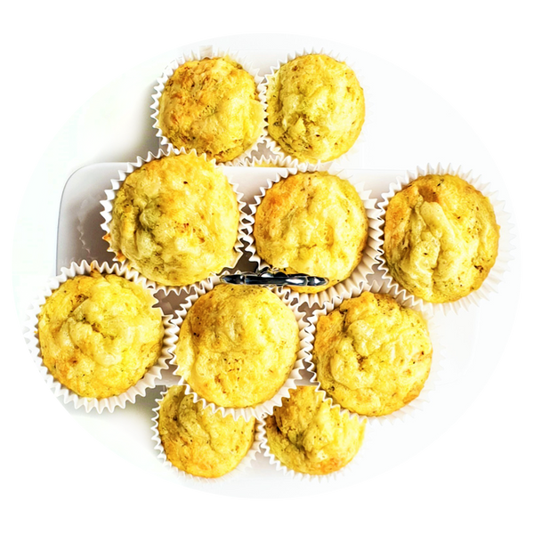 No Added Sugar Cheesy Zucchini Muffins - Healthy Snacks NZ