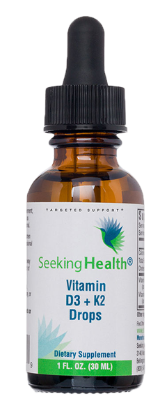Seeking Health - Vitamin D3 + K2 Drops 1 fl oz
