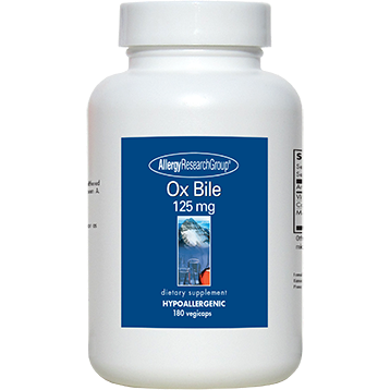 Allergy Research Group - Ox Bile 125 mg 180 vcaps