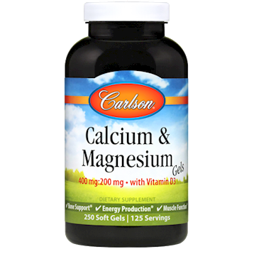 Carlson Labs - Calcium & Magnesium 250 gels