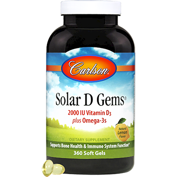 Carlson Labs - Solar D Gems 2000 IU 360 gels