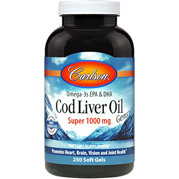 Carlson Labs - Super Cod Liver Oil 1000 mg 250 gels