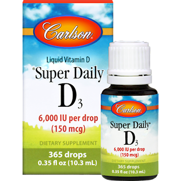 Carlson Labs - Super Daily D3 6000 IU 10.3 ml