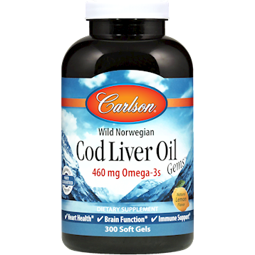 Carlson Labs - Wild Norwegian CodLiver Oil 300 softgels
