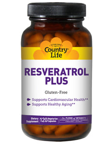 Country Life - Resveratrol Plus 120 vegcaps