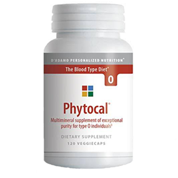 D'Adamo Personalized Nutrition - Phytocal O 120 vcaps