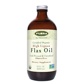 Flora - High Lignan Flax Oil Certified Org 17 oz