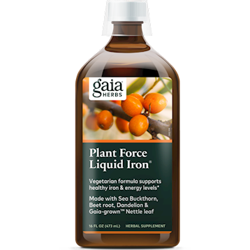 Gaia Herbs - PlantForce Liquid Iron 16 oz