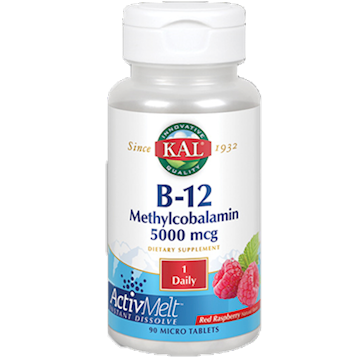 KAL - B12 Methyl 5,000 mcg Rasp 90 tabs