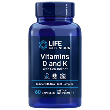 Life Extension - Vitamins D & K with Sea-Iodine 60 caps