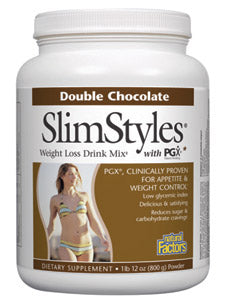 Natural Factors - SlimStyles Double Chocolate pwd 28 oz