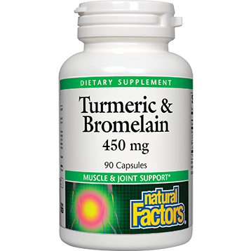 Natural Factors - Turmeric and Bromelain 450 mg 90 caps