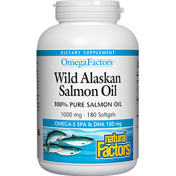 Natural Factors - Wild Alaskan Salmon Oil 1000 mg 180 gels