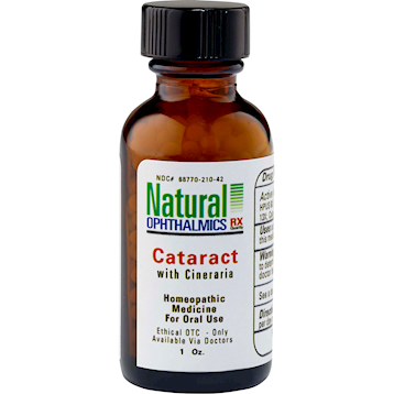 Natural Ophthalmics, Inc - Cataract with Cineraria Pellets 1 oz