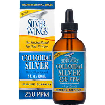 Natural Path Silver Wings - Colloidal Silver 250PPM 4 oz Dropper