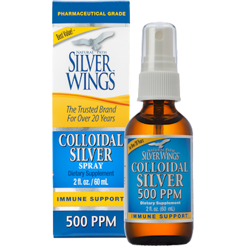 Natural Path Silver Wings - Colloidal Silver 500PPM 2 oz Spray