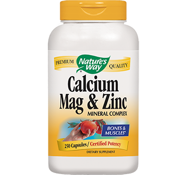Natures Way - Calcium, Magnesium & Zinc 250 caps