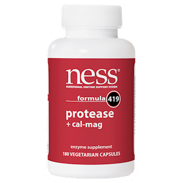 Ness Enzymes - Protease w/Cal-Mag #419 180 caps