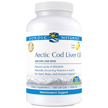 Nordic Naturals - Arctic Cod Liver Oil Lemon 180 gels