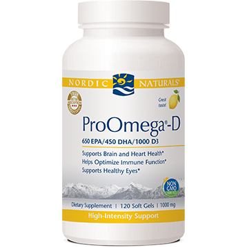 Nordic Naturals - ProOmega-D Lemon 1000 mg 120 gels