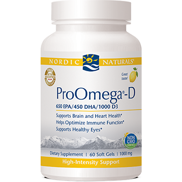 Nordic Naturals - ProOmega-D Lemon Flavor 1000 mg 60 gels