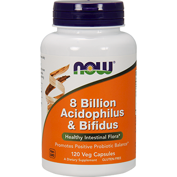 Now - 8 Billion Acidophilus & Bifidus 120 vcap