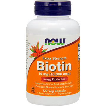 Now - Biotin Extra Strength 10 mg 120 vcaps