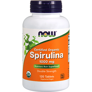 Now - Organic Spirulina 1000 mg 120 tabs