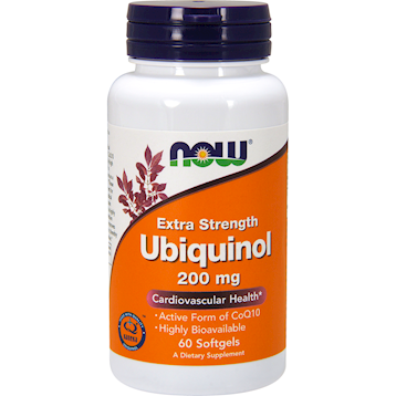 Now - Ubiquinol Extra Strength 200 mg 60 gels
