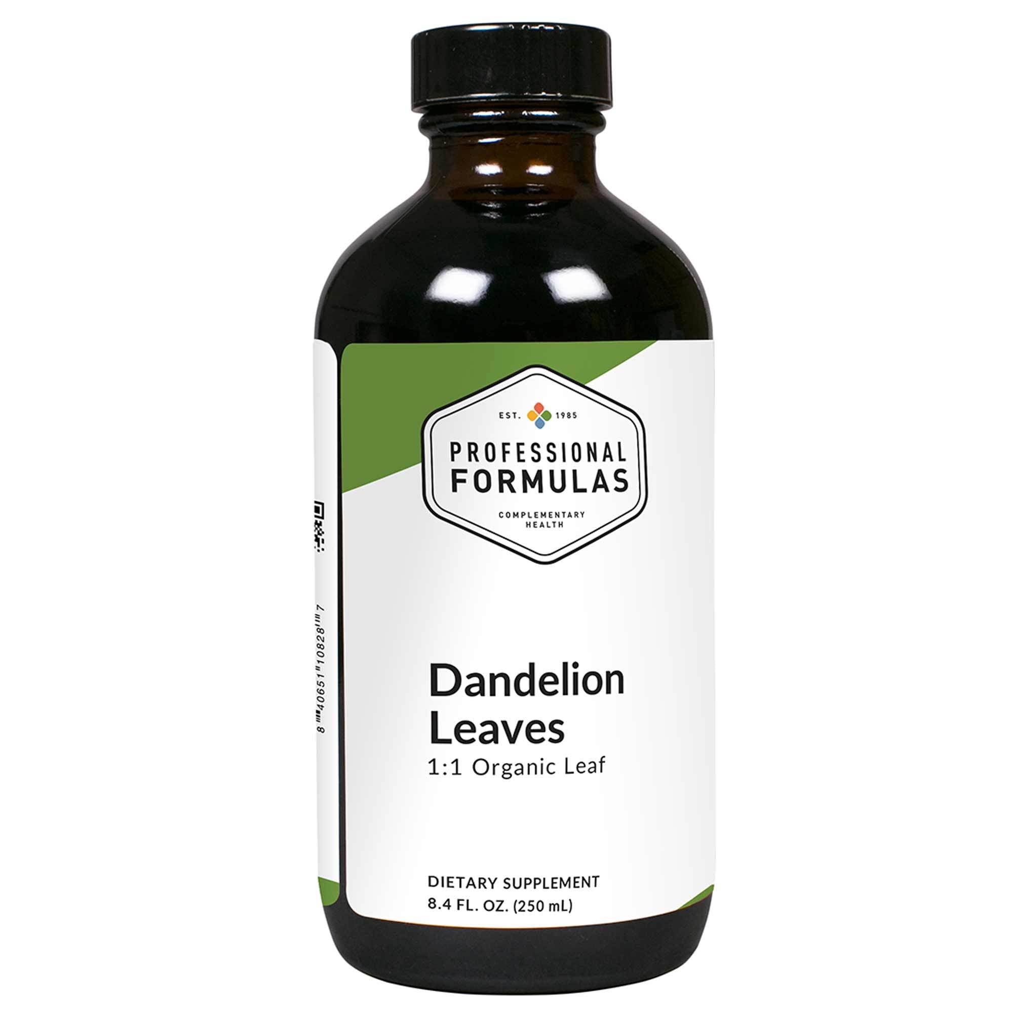 Professional Formulas - Dandelion Leaves (Taraxacum officinale) - 8.4 FL. OZ. (250 mL)